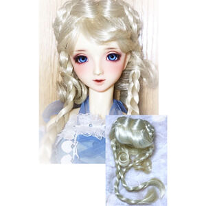 Volks 1/3 BJD Doll Super Dollfie Dream SD Wig 9/10 W-19 China Style Braids Blond